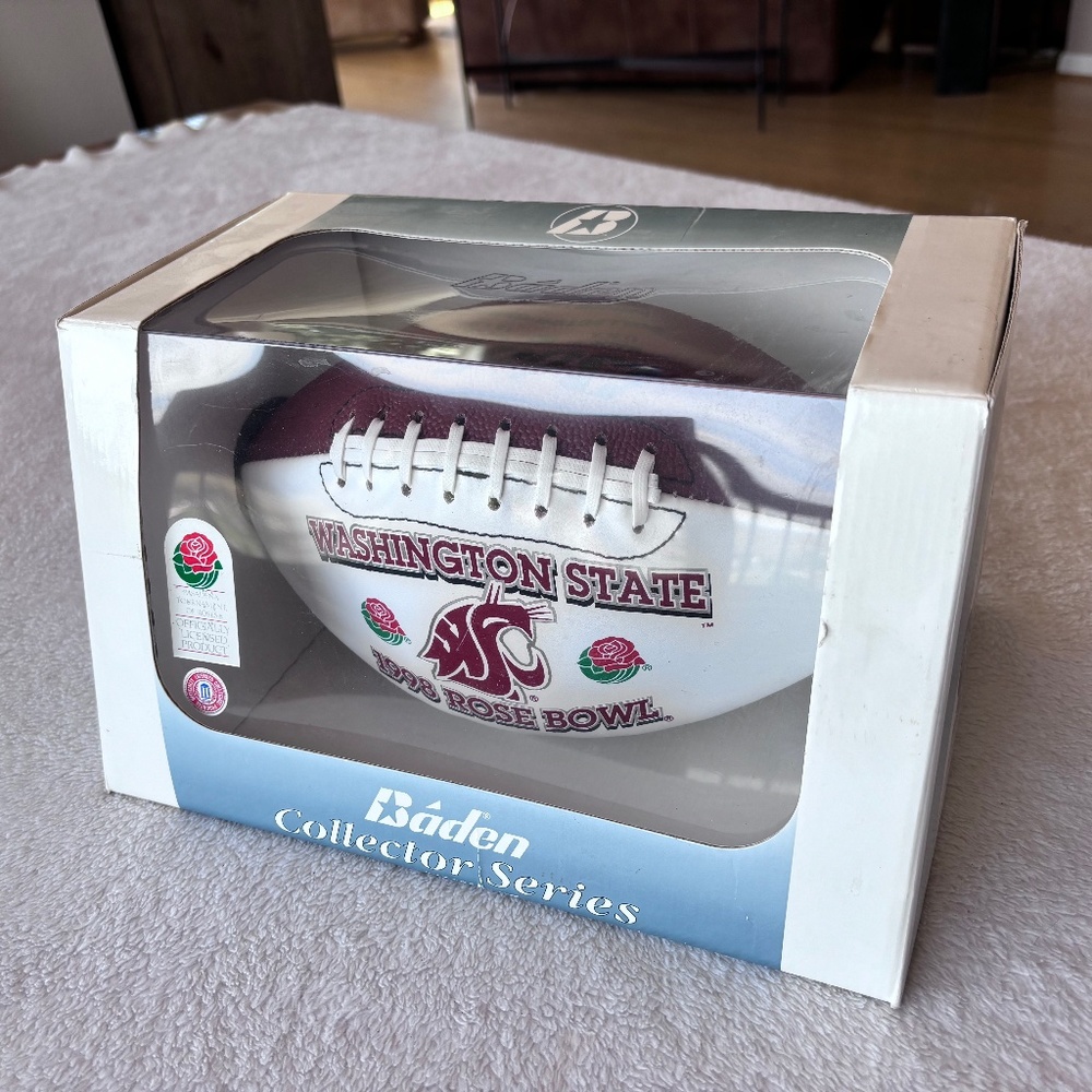 Washington State 1998 Rose Bowl Collectible Baden Football-------GO COUGS!!!